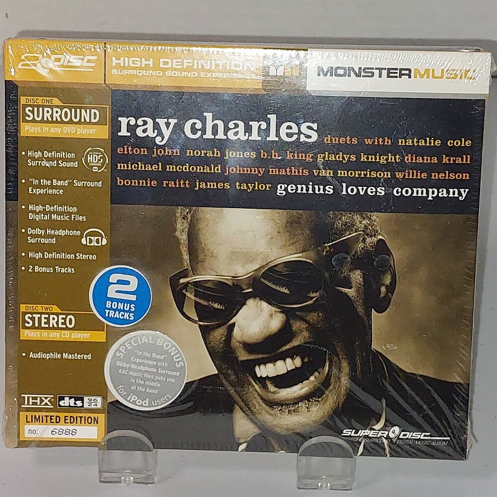 Ray Charles Duets 2 Disc (Music CD, 2005) new sealed